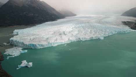 drone footage in perito moreno, the most iconic glacier in the world