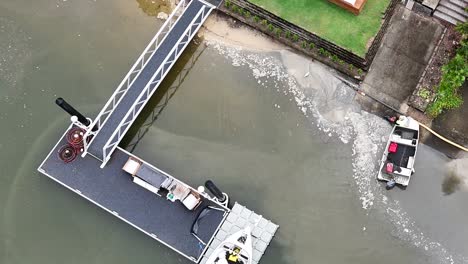 river dock cleanup