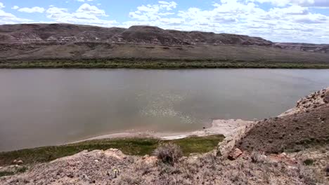 South-Saskatchewan-River-Valley-In-Der-Nähe-Von-Sandy-Point-Park,-Nördlich-Von-Medicine-Hat,-Alberta,-Kanada