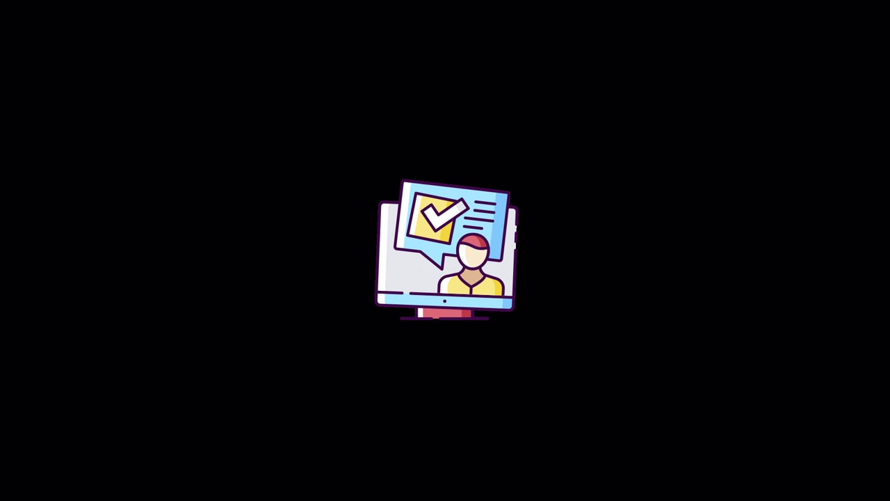Customer satisfaction Icon animation Alpha