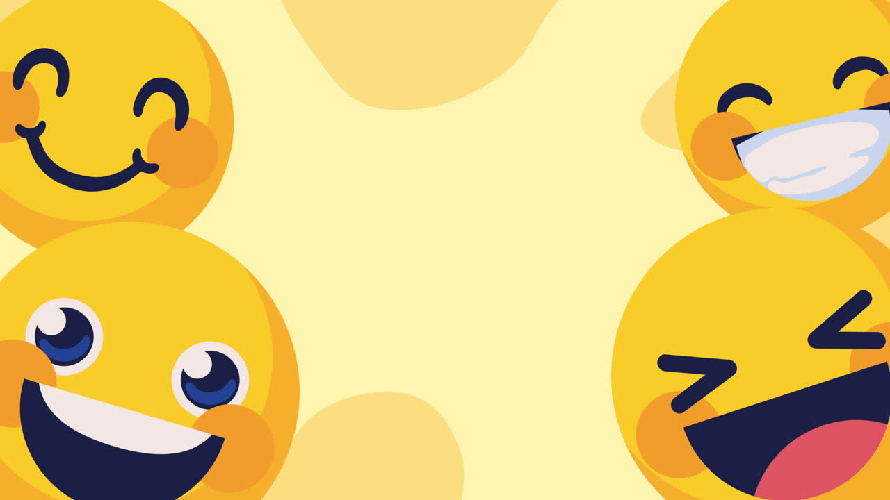 Collezione di emoji felici