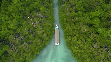 fishing boat islands of the mangrove forest