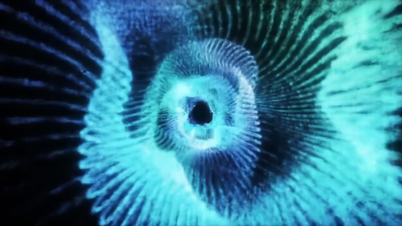 A Visually Striking Exploration of Abstract Digital Patterns: A Journey Through Deep, Hypnotic Swirls of Color and Movement in a Hypothetical Universe