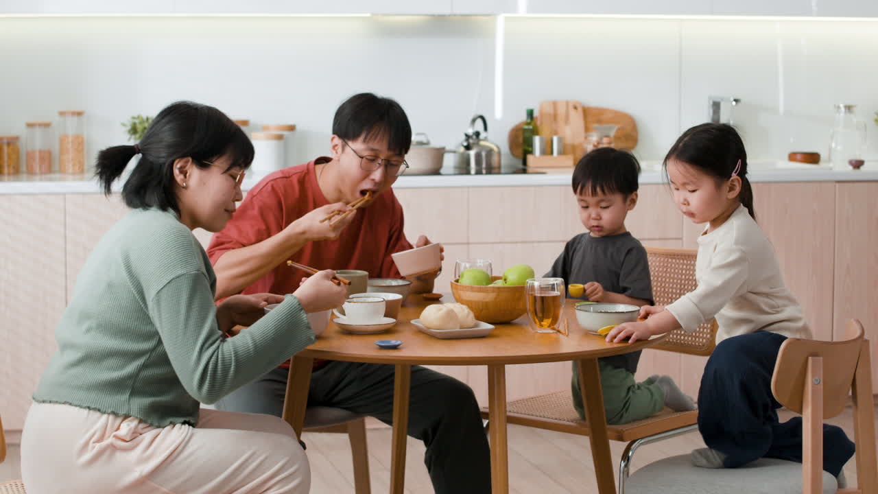 Family Dinner in the Kitchen