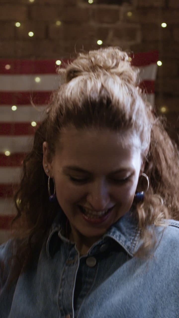 Woman Celebrating with Sparkler