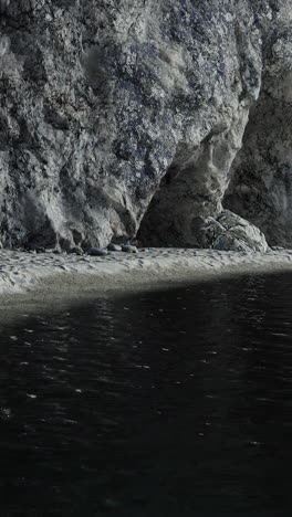 dark and moody coastal cave