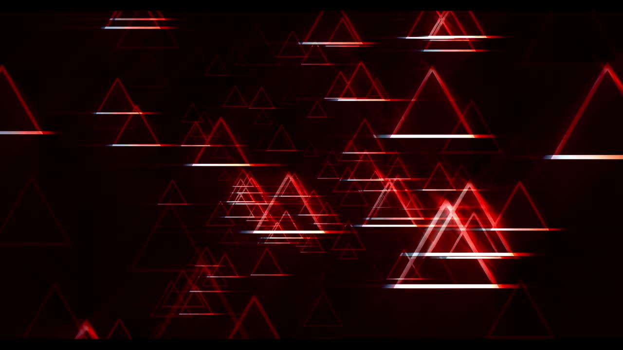 Triangle Lines Red Background Loop