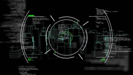 Animation-of-scan-scope-over-3d-cityscape-drawing