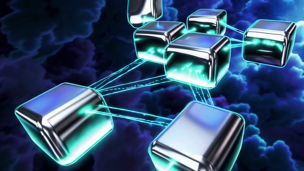 Connected Metallic Cubes in a Cloud