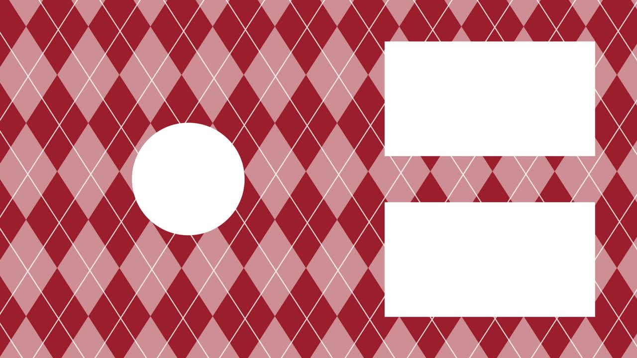 Argyle pattern end card ending screen motion graphics