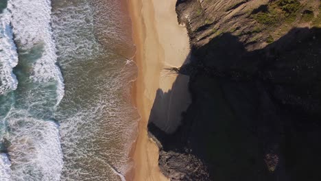 An-amazing-view-from-above-of-Cordoama-beach-in-the-south-of-Algarve,-Portugal