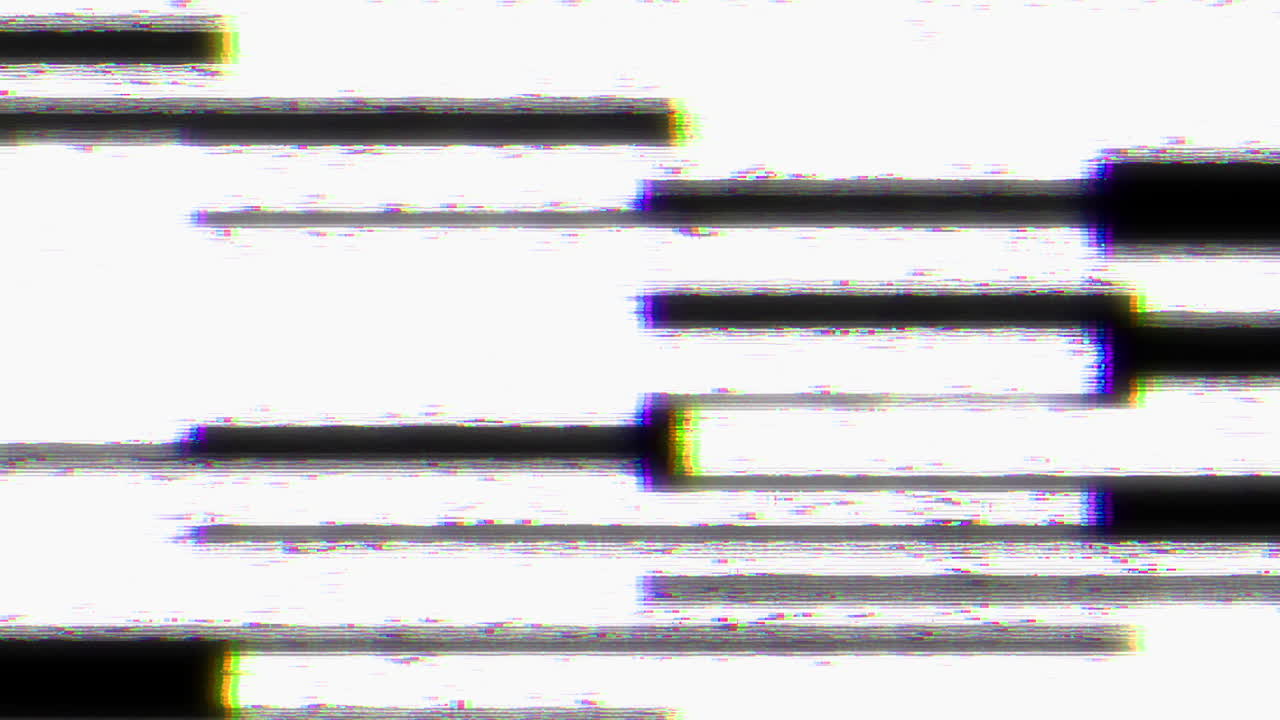 Digital Glitch Effect with Horizontal Lines and Noise