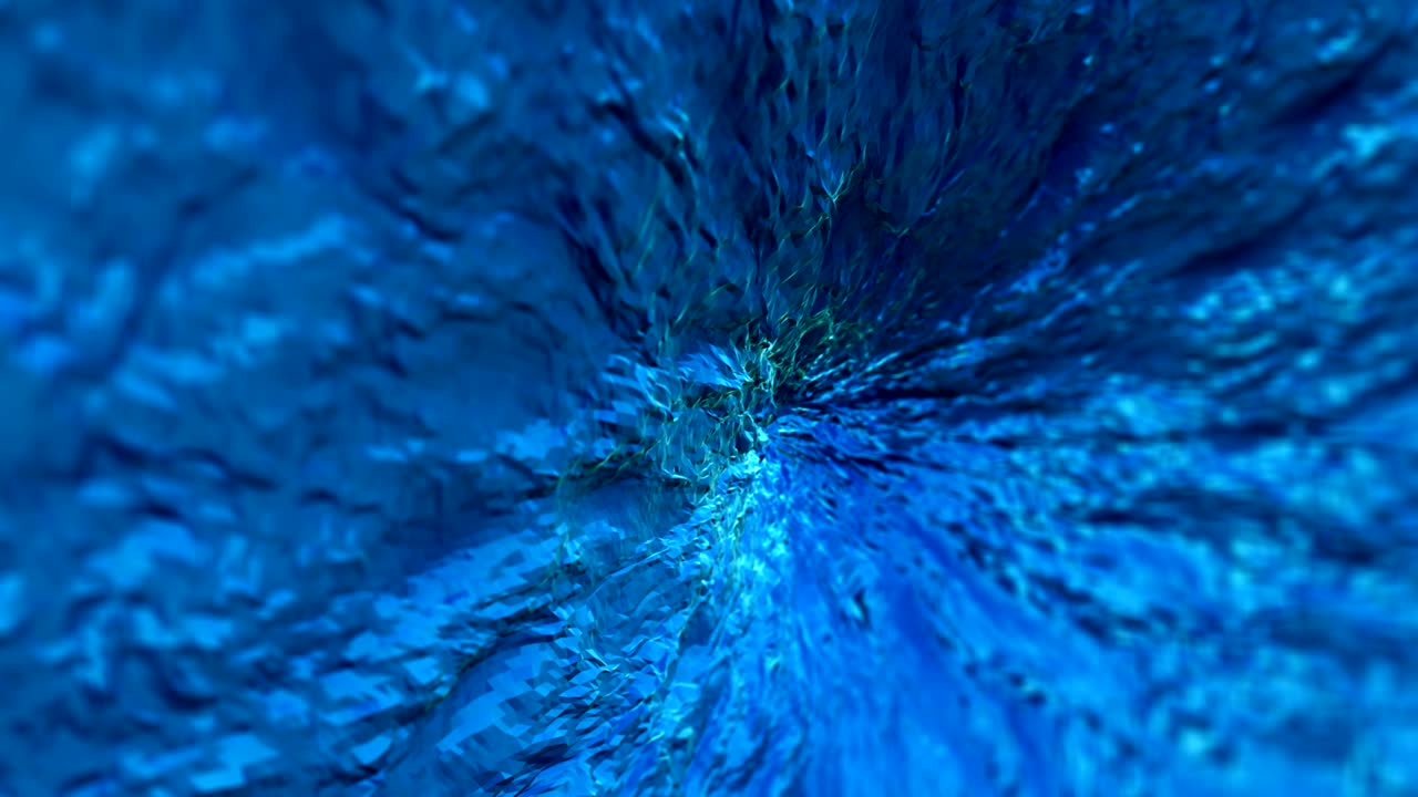 소용돌이 입자 추상 동적 흐릿한 파란색 배경 3d 비디오 애니메이션