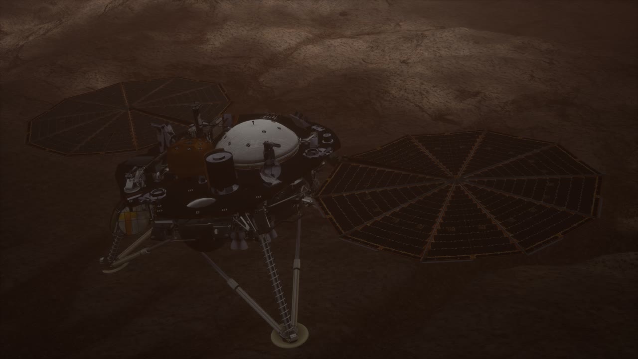 Insight Mars exploring the surface of red planet