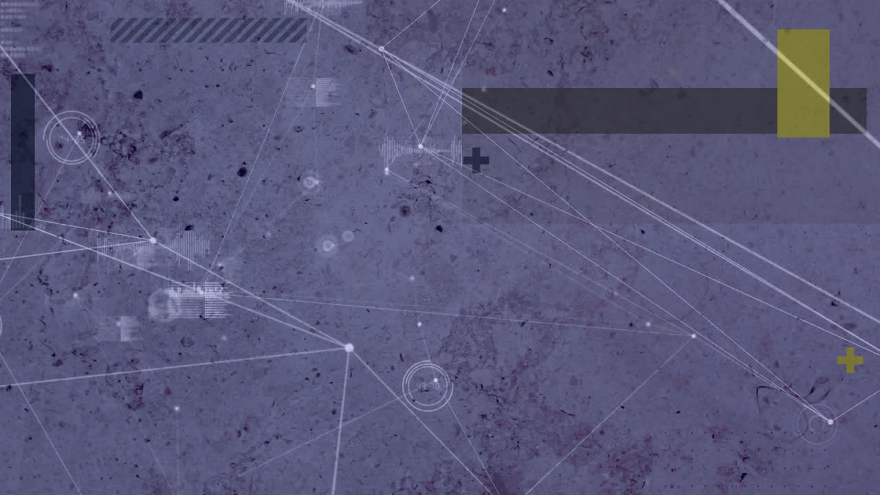 animación de la red de conexiones sobre fondo blanco