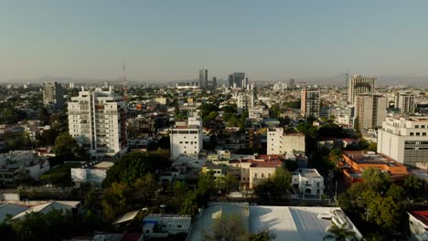 drone shot of buildings in guadalajara