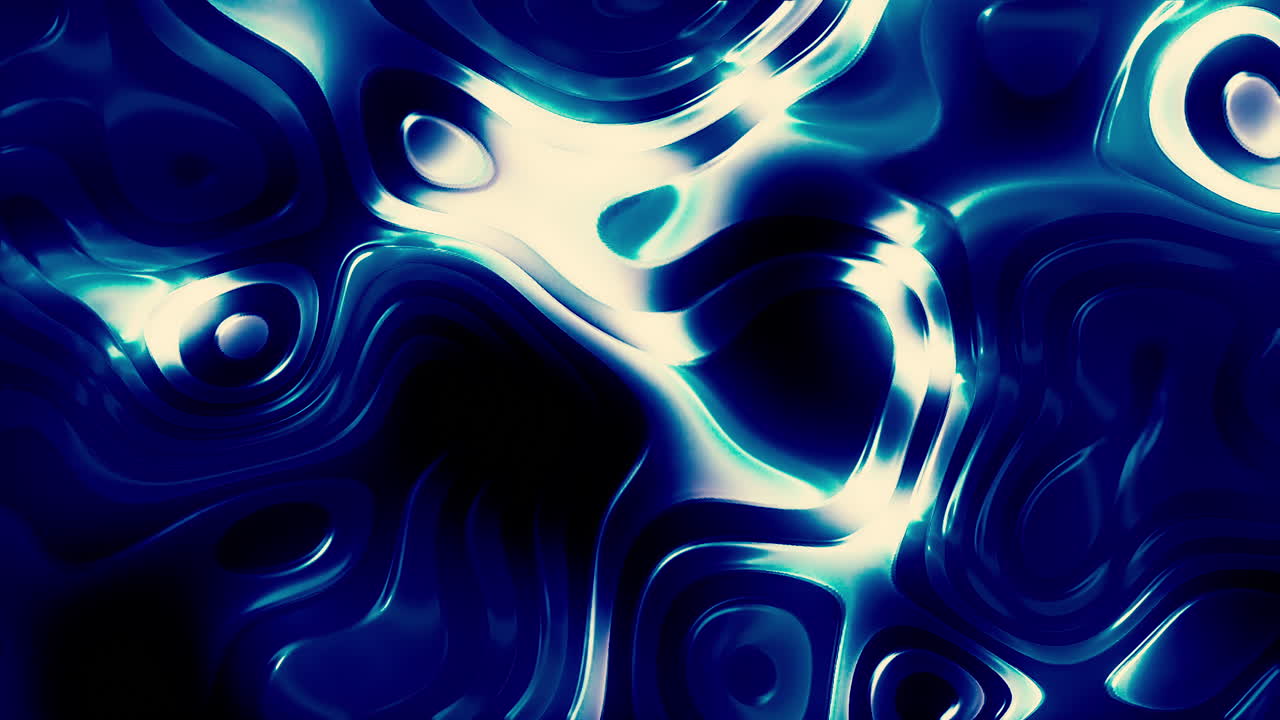 Abstract Blue and White Metallic Liquid Texture