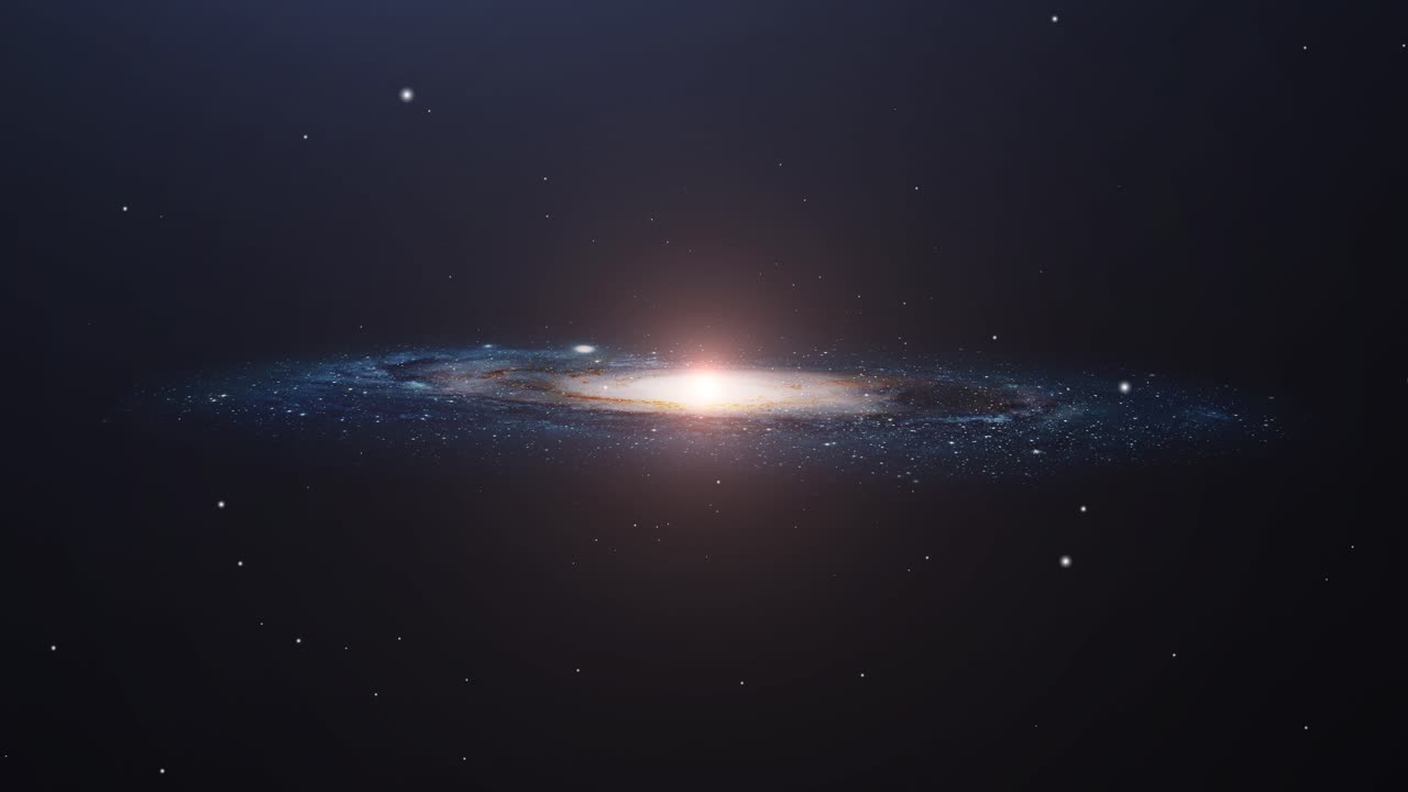 галактика, плавающая во вселенной