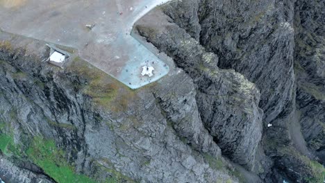 노르웨이 북부의 북쪽 케이프 (nordkapp).
