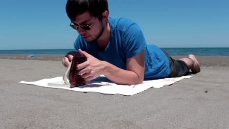 Reading-Book-In-Beach