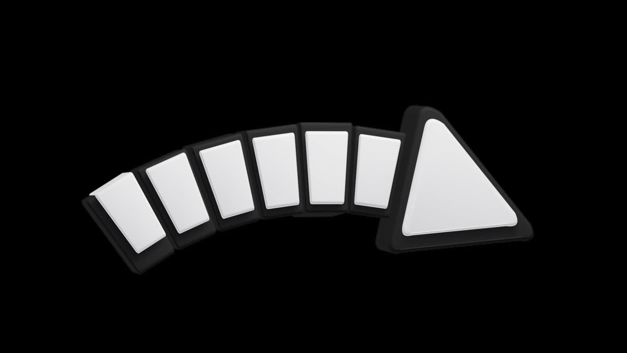 3D Rendered Arrow Button