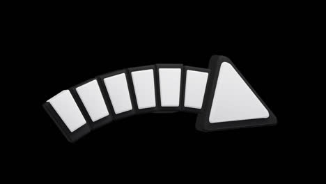 3d rendered arrow button