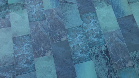 Close-up of Blue Tile Floor