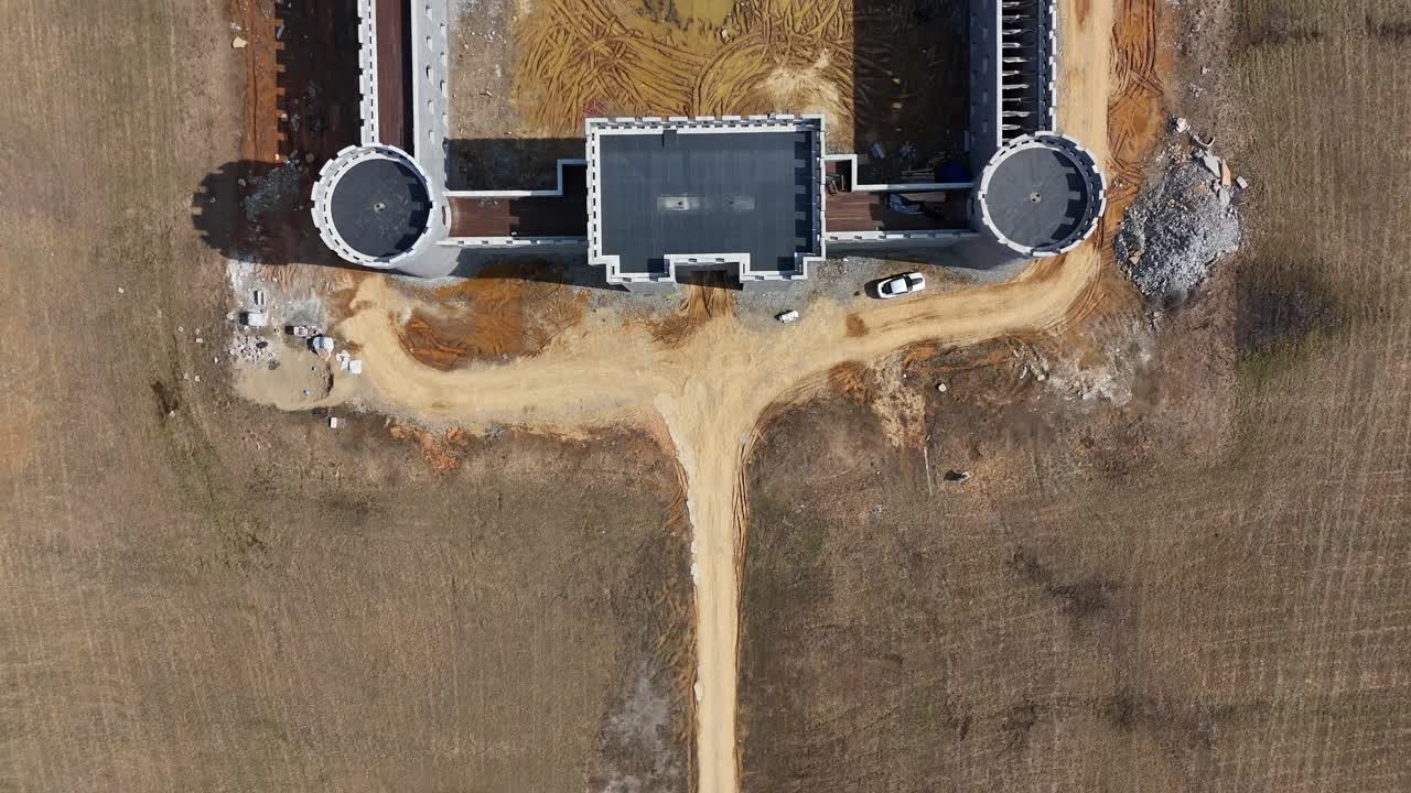 una foto aérea de un castillo que están construyendo en clarksville, tennessee.