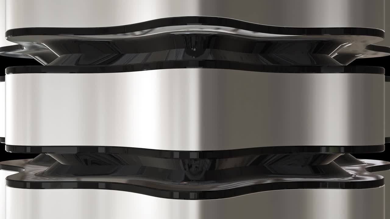 금속 블록과 함께 3d 모션 배경 추상적인 금속 크랭크 샤프트 회전 렌더링 3d 애니메이션 루프