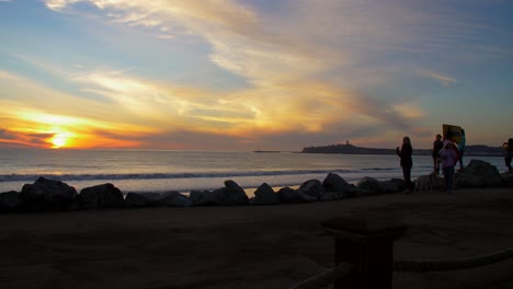 punto de pilar del restaurante miramar al atardecer