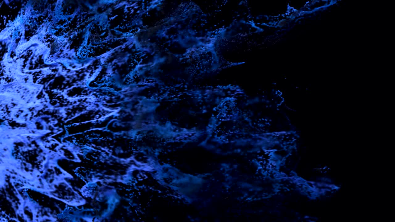 las partículas de polvo orgánico de 4k explotan a través del cuadro.