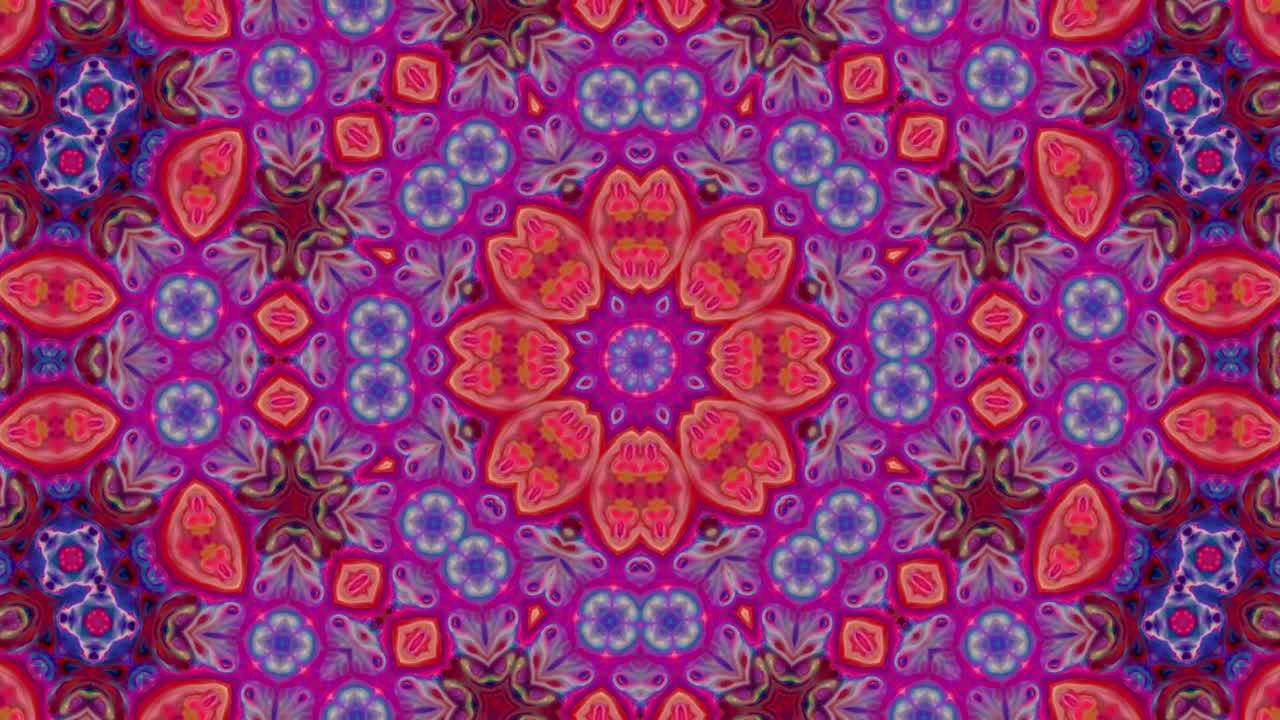 movimiento de fondo de kaleidoscopio abstractamente colorido