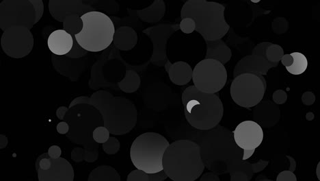 decoración de arte abstracto círculos de efecto discoteca en animación en un fondo minimalista oscuro