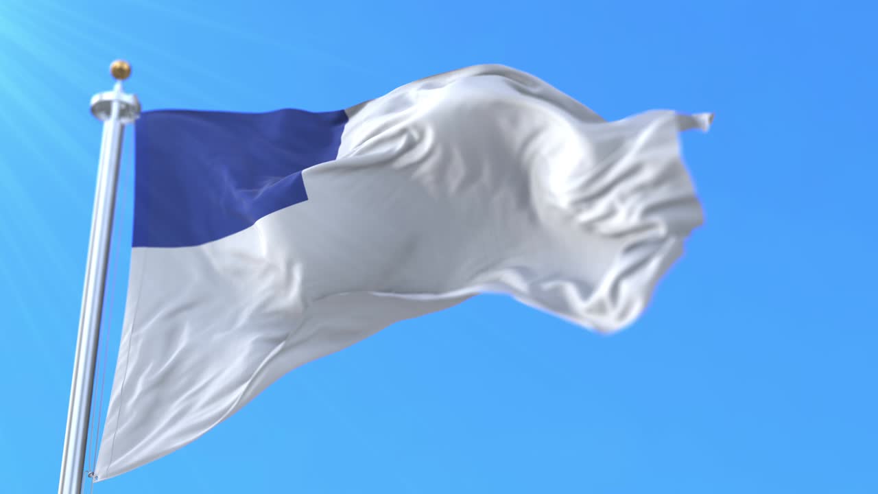 스페인 바스크 지방 에 있는 스페인 도시 산 세바스티안 의 국기 - 루프