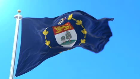 bandera del vicegobernador de la isla del príncipe eduardo, canadá.