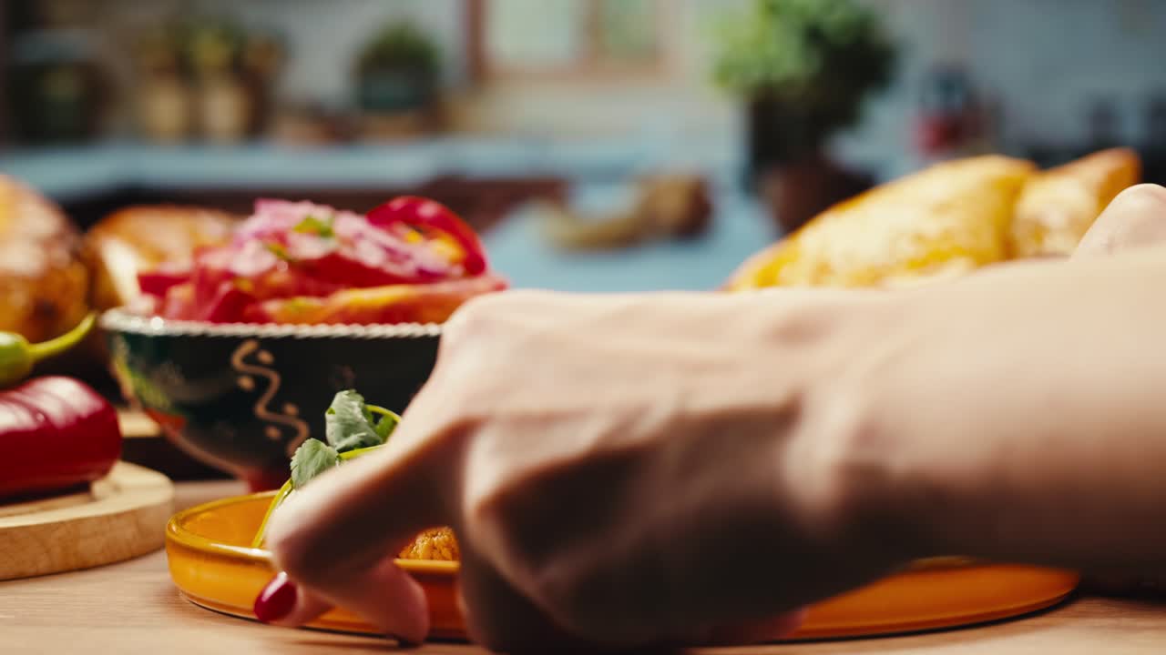 preparando una deliciosa comida en una cocina
