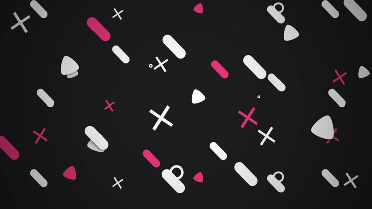 Geometrisk sømløs motion graphics baggrund