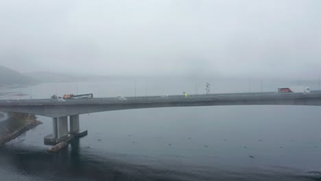 Cars-driving-on-a-bride-in-Kristiansand-in-Norway