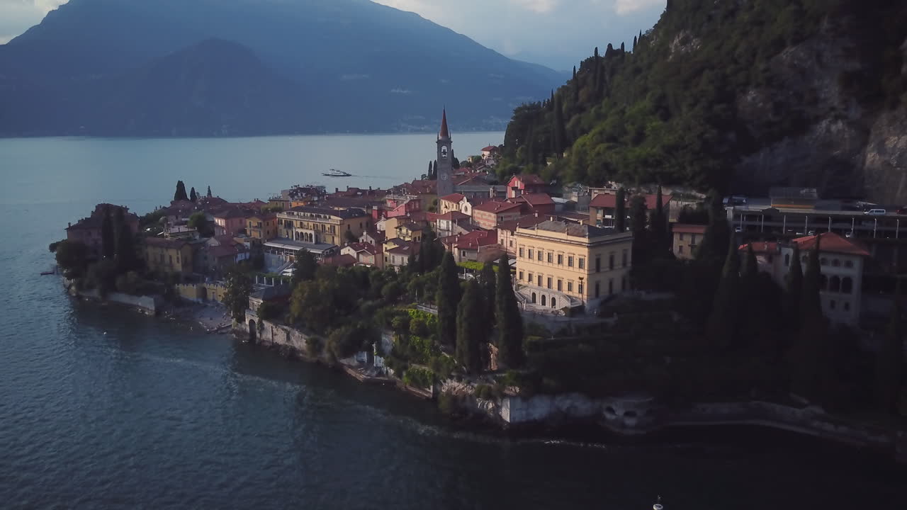 Lake Como Town from Above