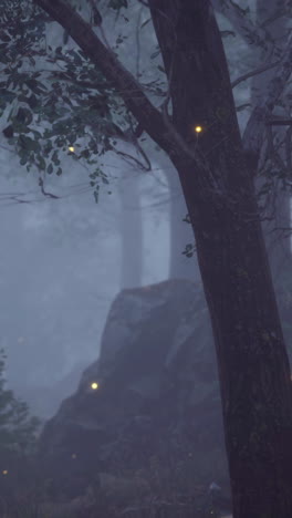 el bosque encantado: un crepúsculo brumoso