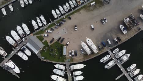 Aerial-View-of-Shagwong-Marinas-at-Southampton-Long-Island-New-York