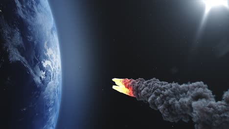 impacto de un asteroide en la tierra