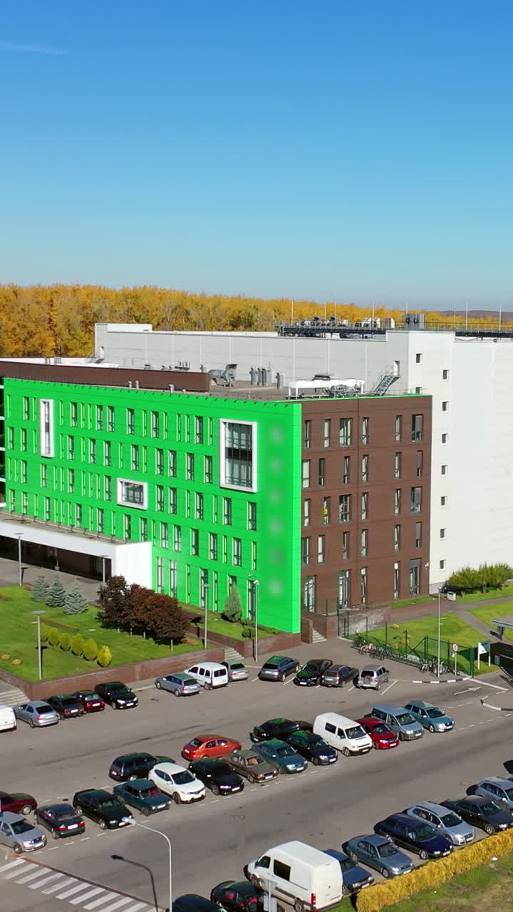 Modern Manufacturing Architecture. Vertical video