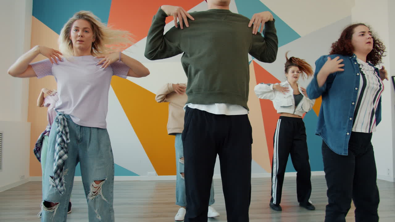 Group Dance Performance in a Studio