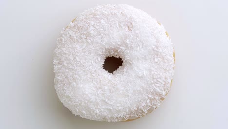 el donut está vidriado de cerca, con un bucle sin costuras.
