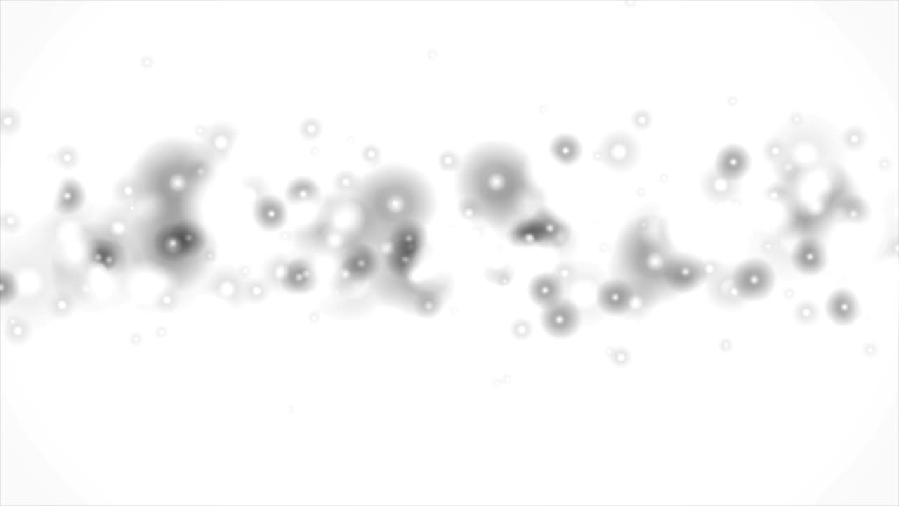 luz gris brillante animación de video bokeh abstracta