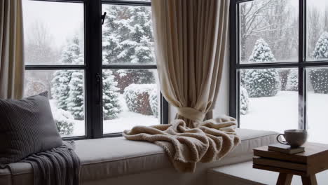 winter daydream by the window