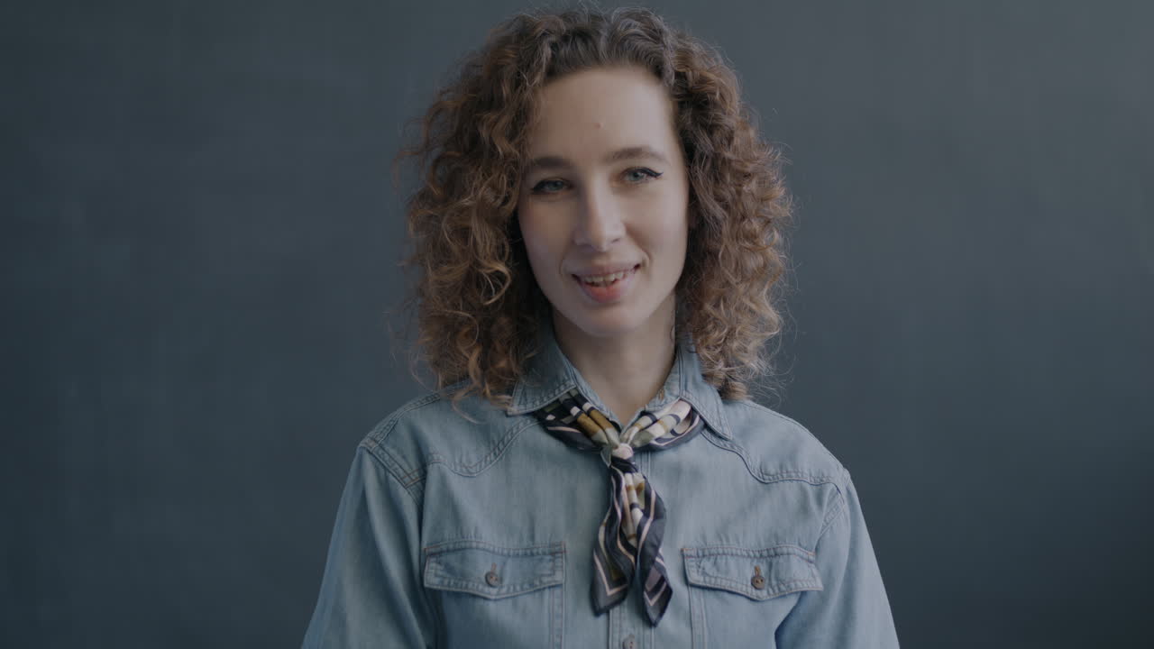 retrato de una mujer sonriente