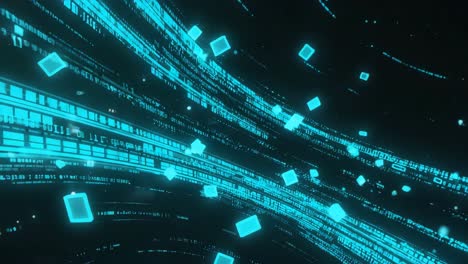 abstract digital technology data stream background