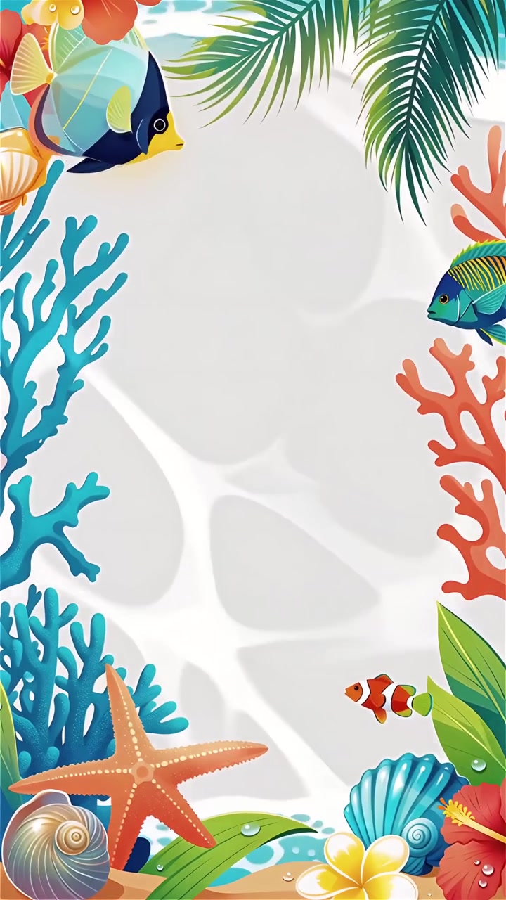 Tropical Summer Background Animation 4K